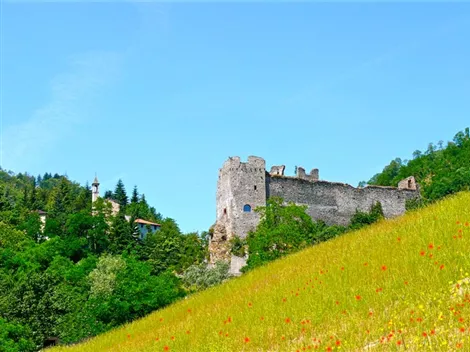 Mura esterne e torre del castello